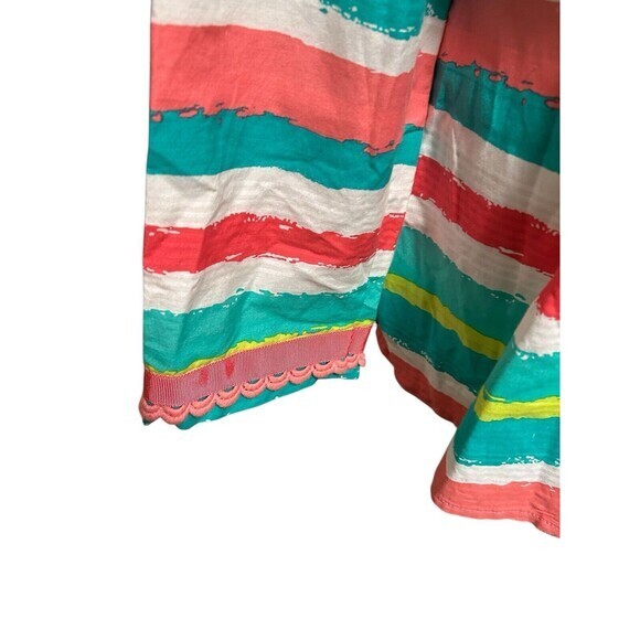 VINEYARD VINES Cotton Silk Blend Preppy Multi Color Striped tunic‎ M whimsical - Picture 5 of 8